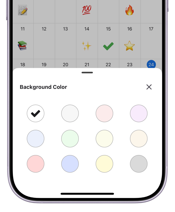Custom Background Colors